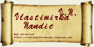 Vlastimirka Mandić vizit kartica